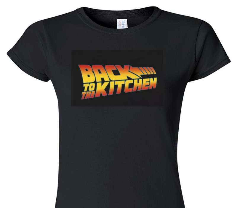 Custom Womens Soft Style 100% Cotton Black T-Shirt