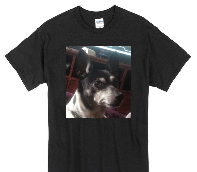 Custom Gildan 100% Cotton Black T-Shirt