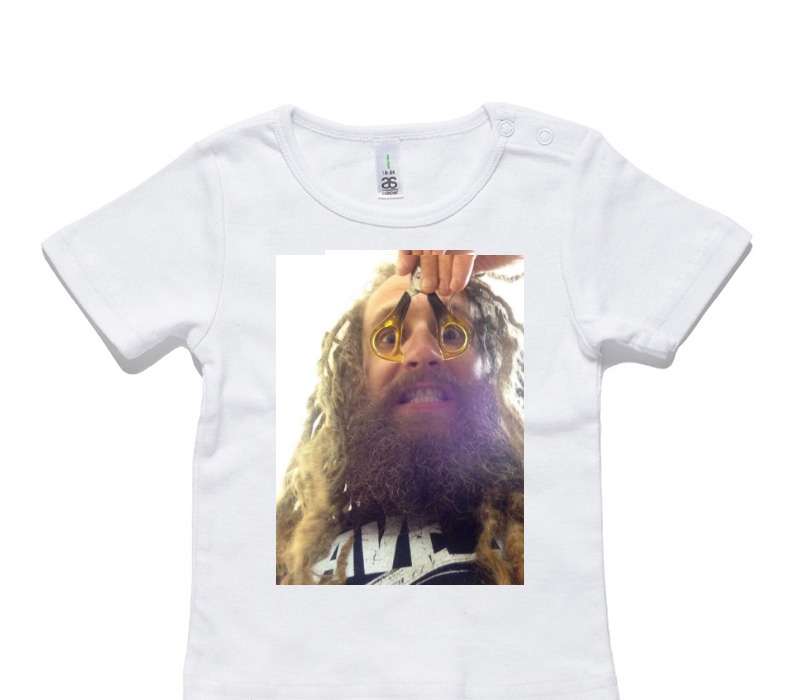 Custom AS Colour White Baby T-Shirt