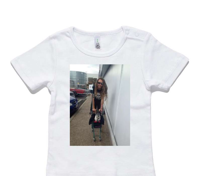 Custom AS Colour White Baby T-Shirt