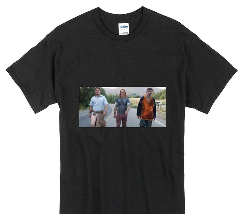 Custom Gildan 100% Cotton Black T-Shirt