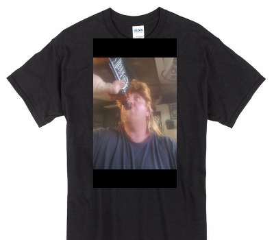 Custom Gildan 100% Cotton Black T-Shirt