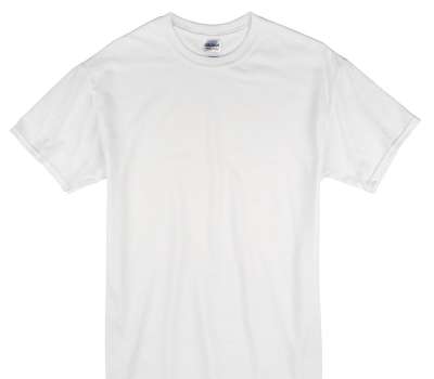 Custom Gildan 100% Cotton White T-Shirt