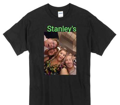 Custom Gildan 100% Cotton Black T-Shirt