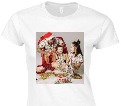 Custom Womens Soft Style 100% Cotton White T-Shirt