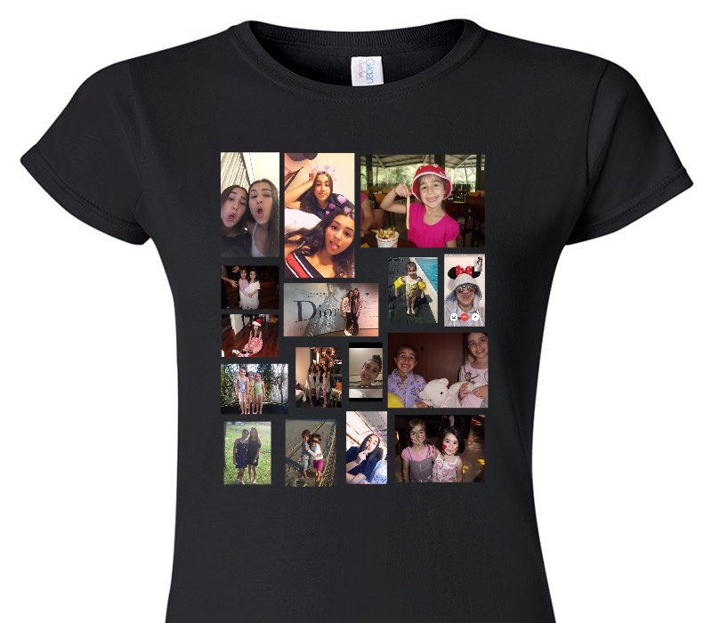 Custom Womens Soft Style 100% Cotton Black T-Shirt