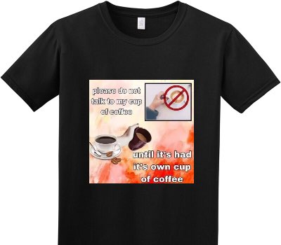 Custom Adult Soft Style 100% Cotton Black T-Shirt