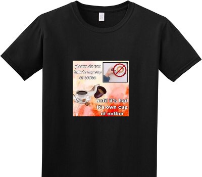 Custom Adult Soft Style 100% Cotton Black T-Shirt