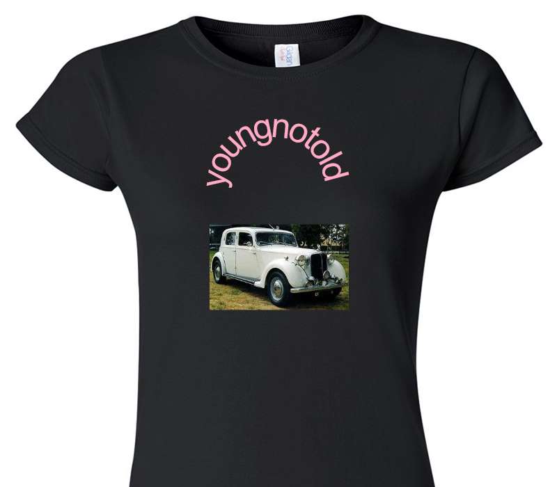 Custom Womens Soft Style 100% Cotton Black T-Shirt