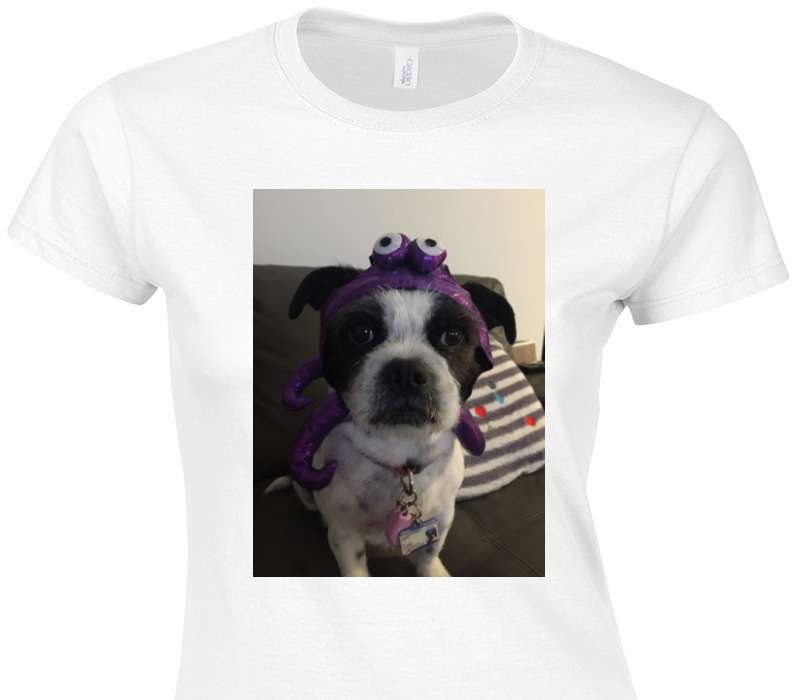 Custom Womens Soft Style 100% Cotton White T-Shirt