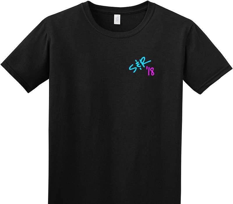 Custom Adult Soft Style 100% Cotton Black T-Shirt