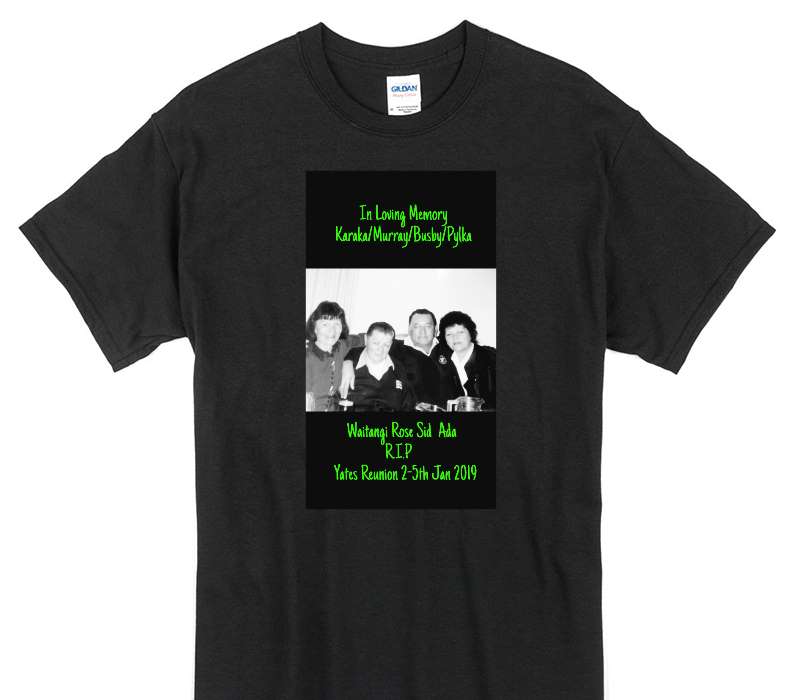 Custom Gildan 100% Cotton Black T-Shirt
