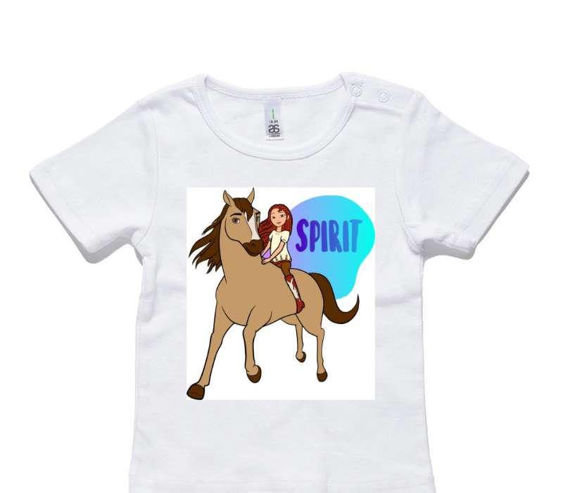 Custom AS Colour White Baby T-Shirt