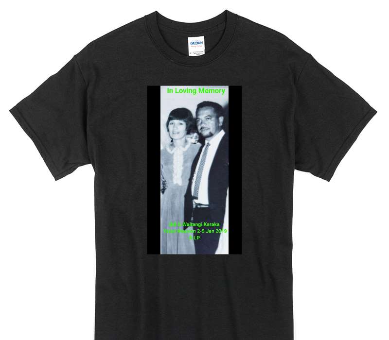 Custom Gildan 100% Cotton Black T-Shirt