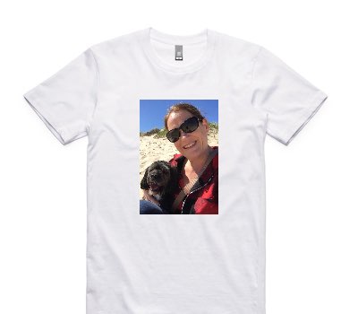 Custom AS Colour 100% Cotton White T-Shirt
