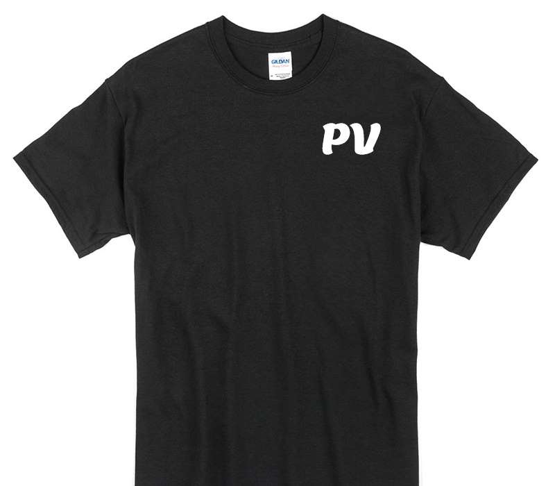 Custom Gildan 100% Cotton Black T-Shirt