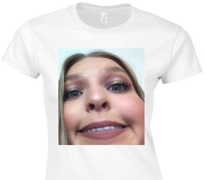 Custom Womens Soft Style 100% Cotton White T-Shirt