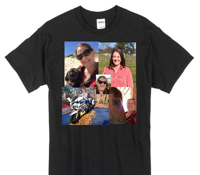 Custom Gildan 100% Cotton Black T-Shirt