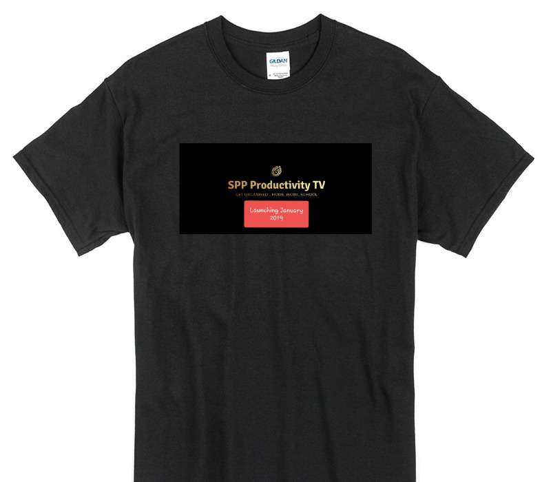 Custom Gildan 100% Cotton Black T-Shirt