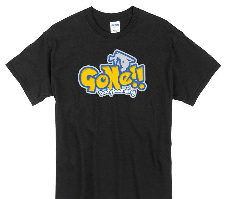Custom Gildan 100% Cotton Black T-Shirt