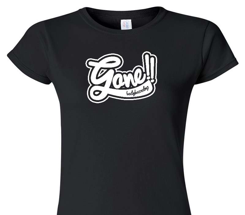 Custom Womens Soft Style 100% Cotton Black T-Shirt