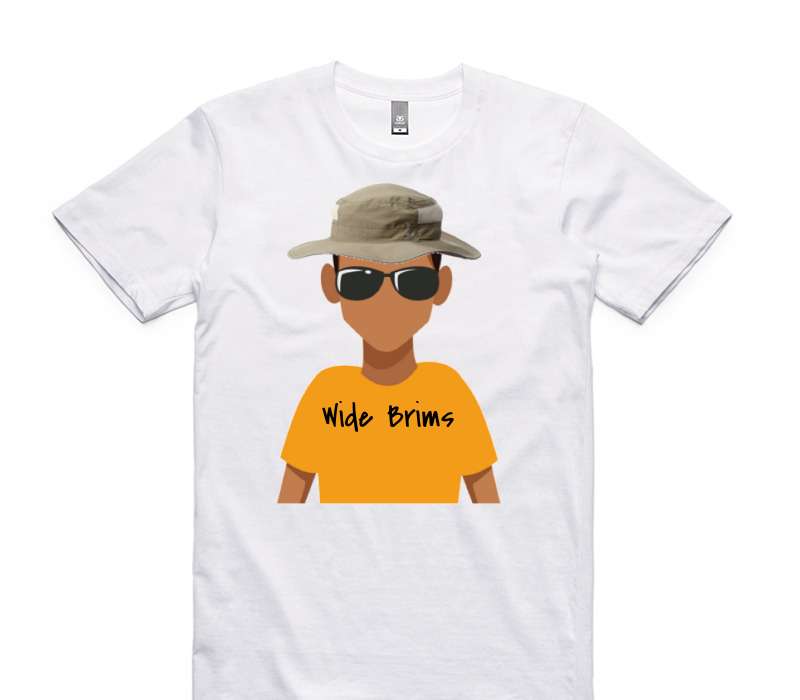 Custom AS Colour 100% Cotton White T-Shirt