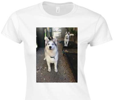 Custom Womens Soft Style 100% Cotton White T-Shirt