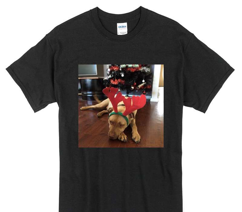 Custom Gildan 100% Cotton Black T-Shirt