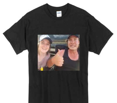 Custom Gildan 100% Cotton Black T-Shirt