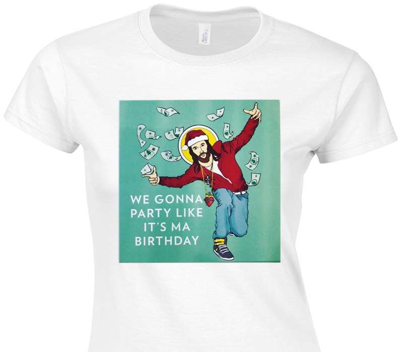 Custom Womens Soft Style 100% Cotton White T-Shirt