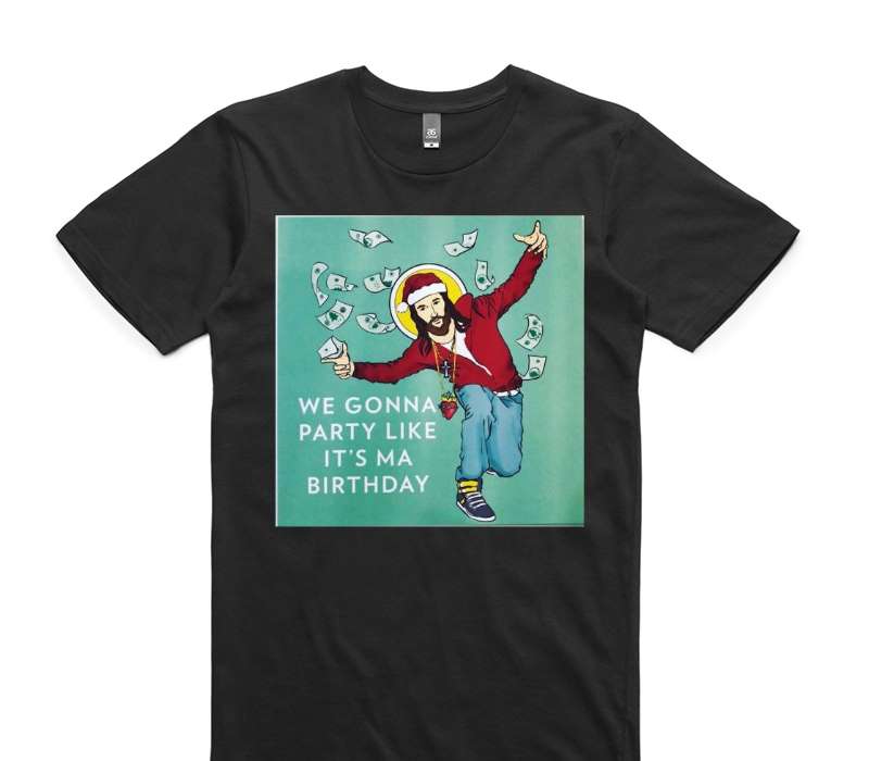 Custom AS Colour 100% Cotton Black T-Shirt