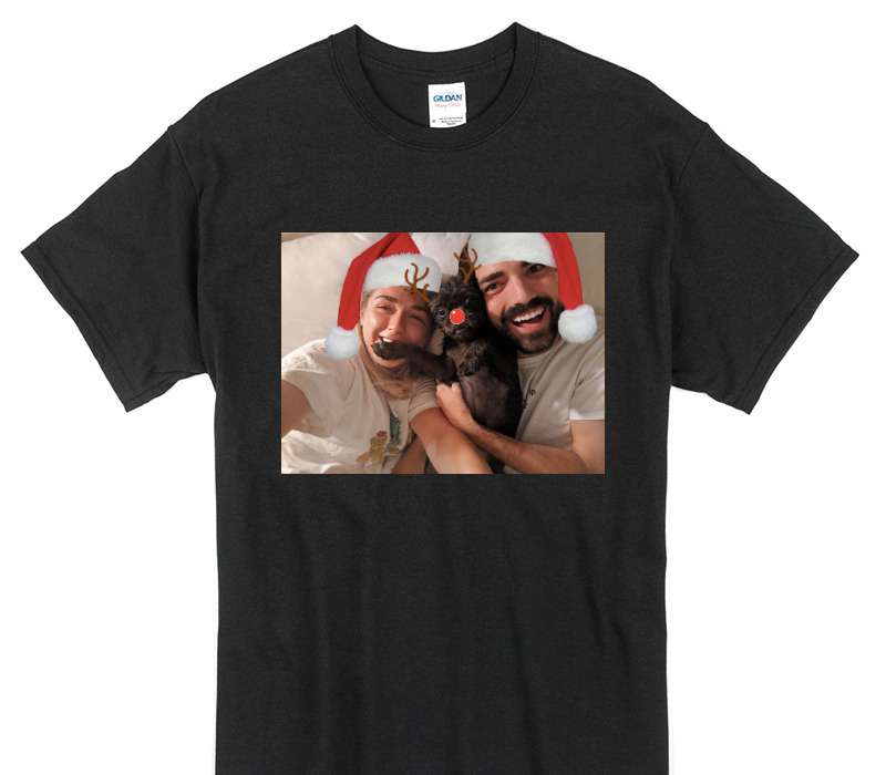 Custom Gildan 100% Cotton Black T-Shirt