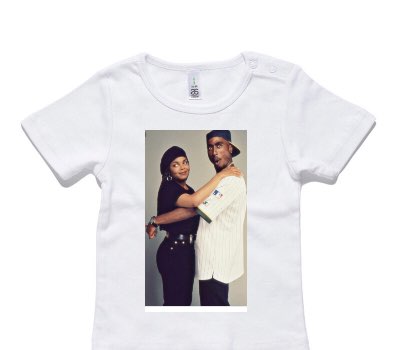 Custom AS Colour White Baby T-Shirt