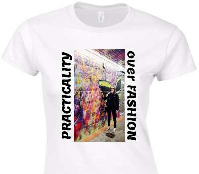 Custom Womens Soft Style 100% Cotton White T-Shirt