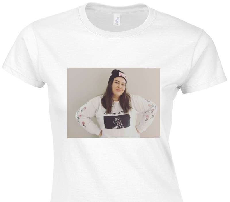 Custom Womens Soft Style 100% Cotton White T-Shirt
