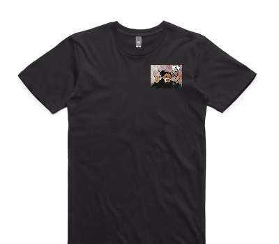 Custom AS Colour 100% Cotton Black T-Shirt
