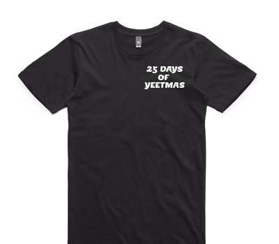 Custom AS Colour 100% Cotton Black T-Shirt