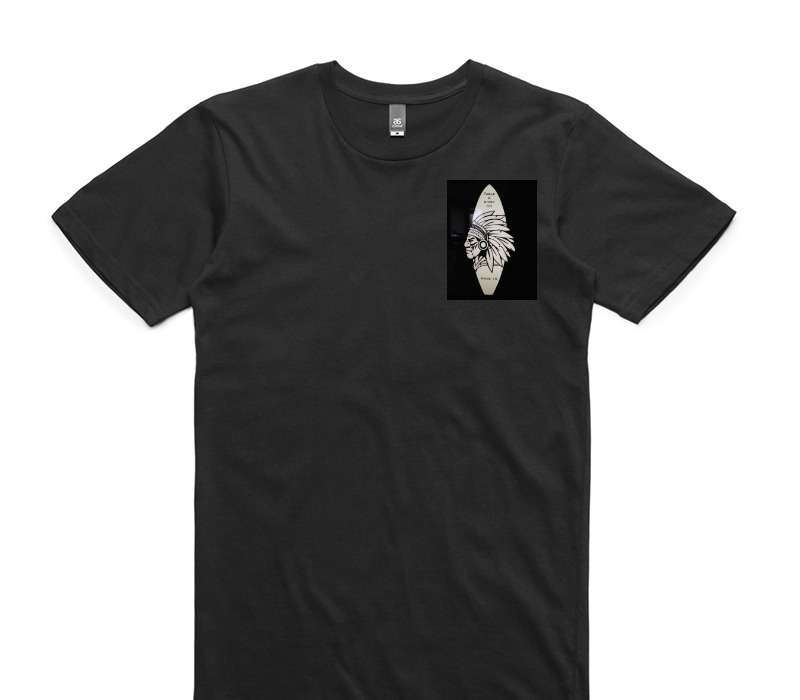 Custom AS Colour 100% Cotton Black T-Shirt