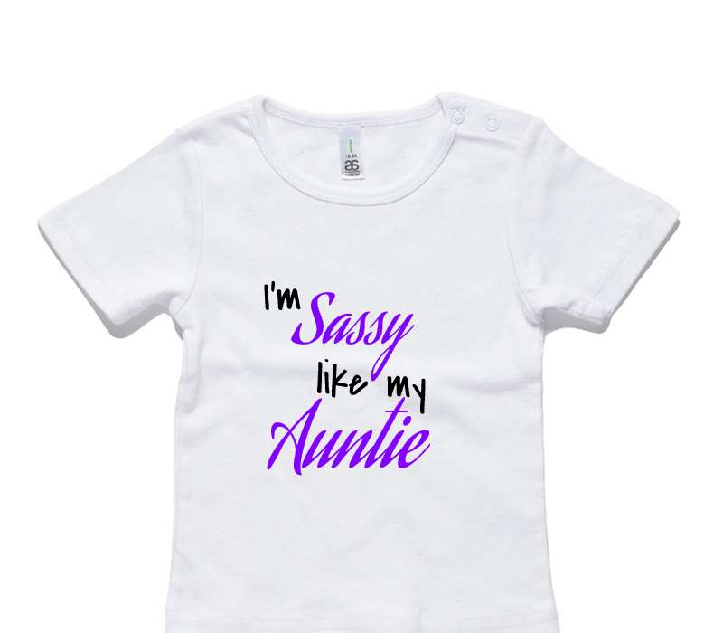 Custom AS Colour White Baby T-Shirt