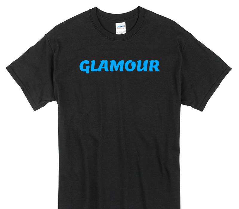 Custom Gildan 100% Cotton Black T-Shirt