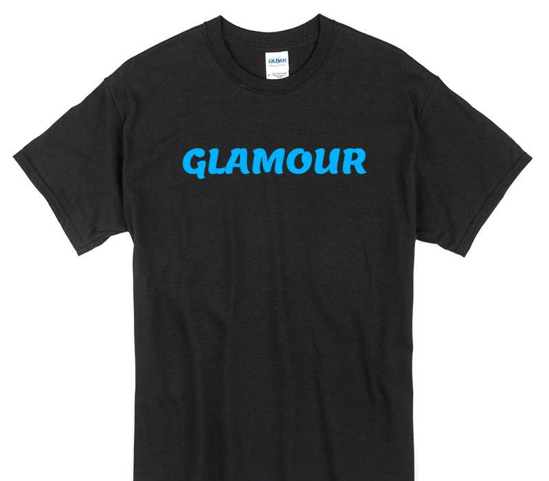Custom Gildan 100% Cotton Black T-Shirt
