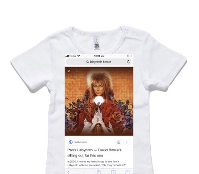 Custom AS Colour White Baby T-Shirt