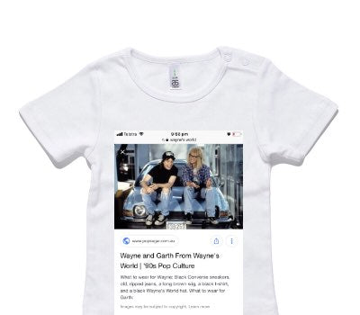 Custom AS Colour White Baby T-Shirt