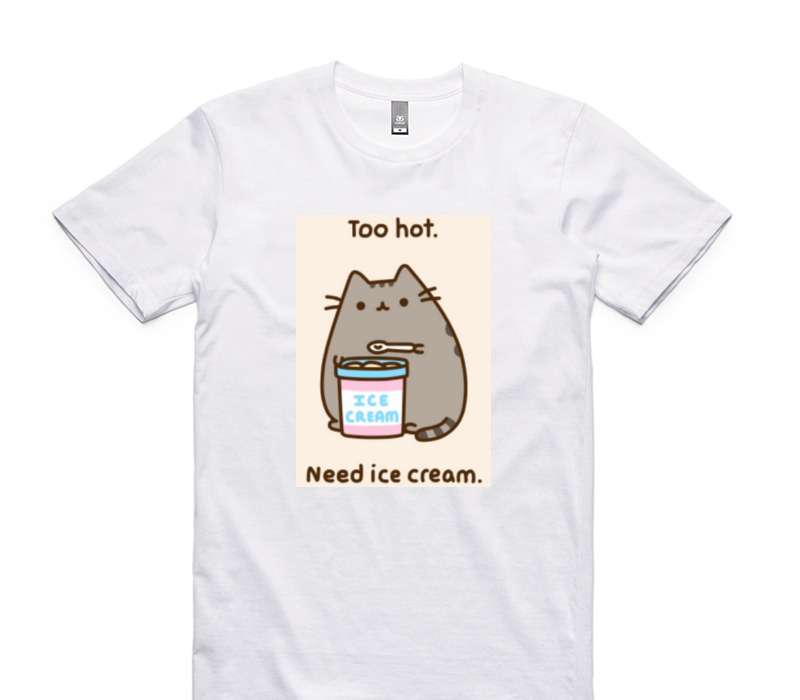 Custom AS Colour 100% Cotton White T-Shirt