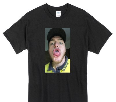 Custom Gildan 100% Cotton Black T-Shirt