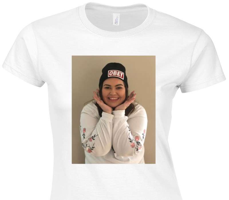 Custom Womens Soft Style 100% Cotton White T-Shirt