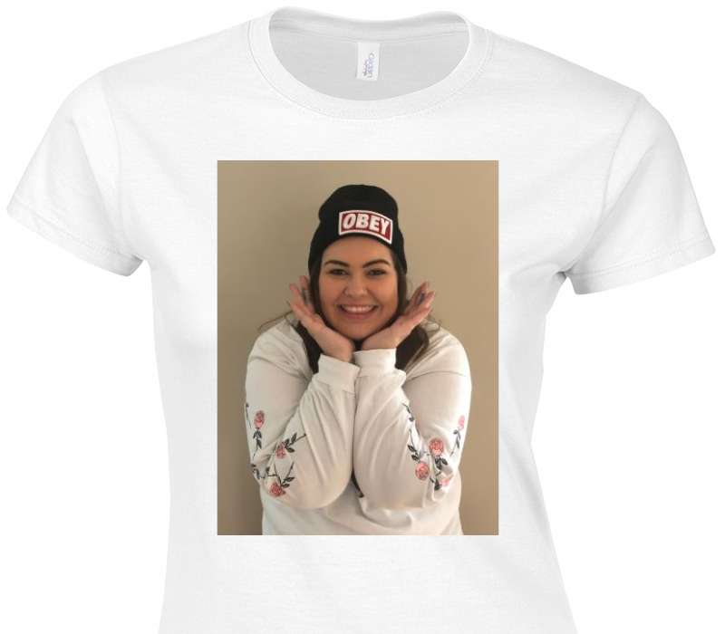 Custom Womens Soft Style 100% Cotton White T-Shirt