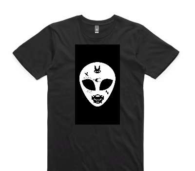 Custom AS Colour 100% Cotton Black T-Shirt