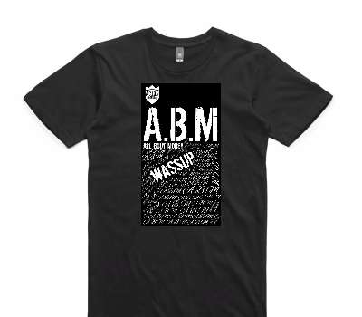 Custom AS Colour 100% Cotton Black T-Shirt