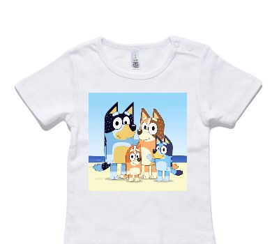 Custom AS Colour White Baby T-Shirt